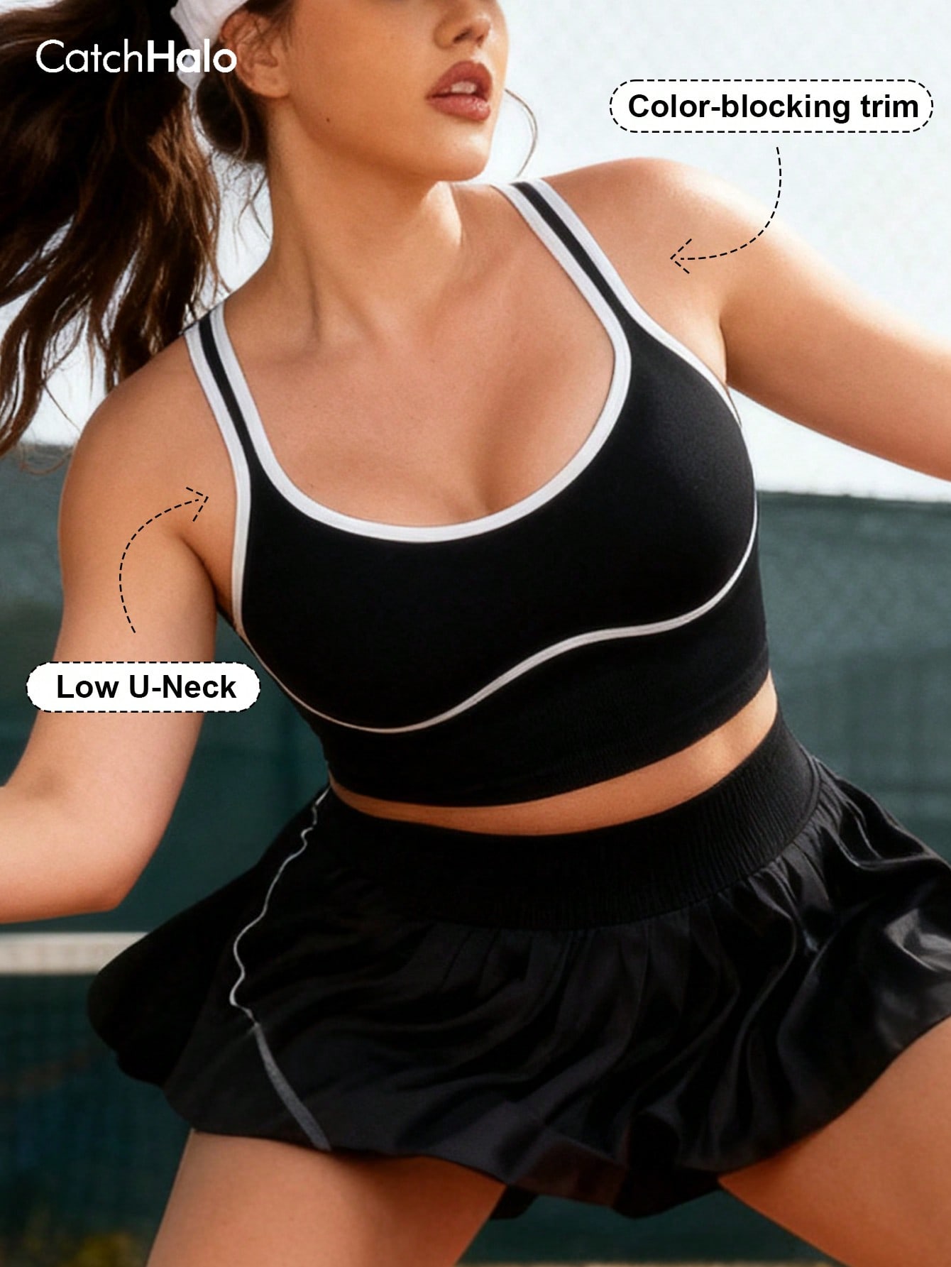 Sports Bra Racerback - Dames Plus Size Naadloze Bralette met