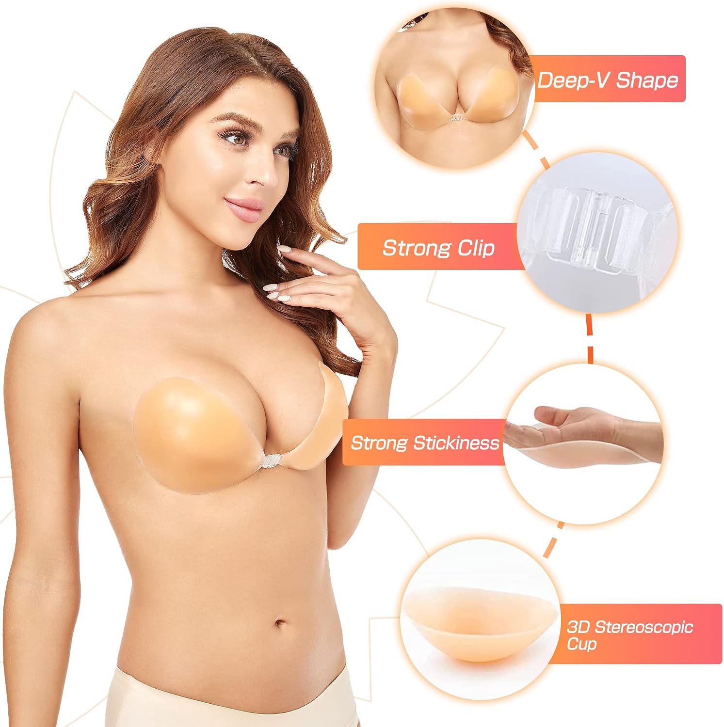 Push-up bh zonder beugels van  - Push Up Bra Silicone recensie en prijs